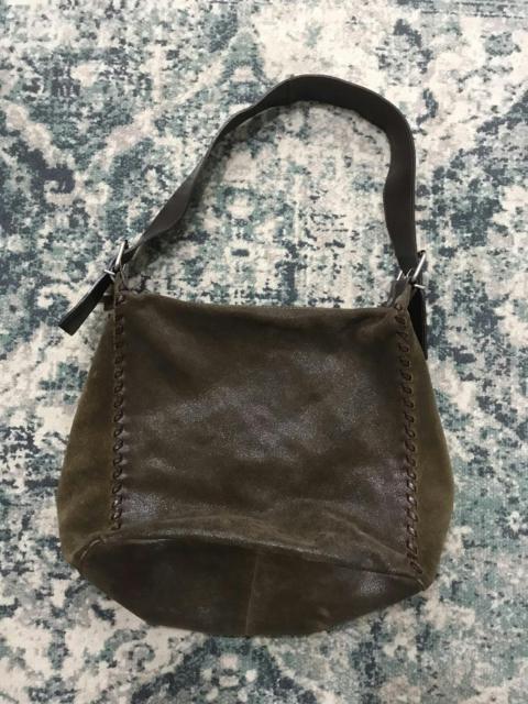 Archival Clothing - Made In Italy Laura Di Maggio Waxed Leather Handbag