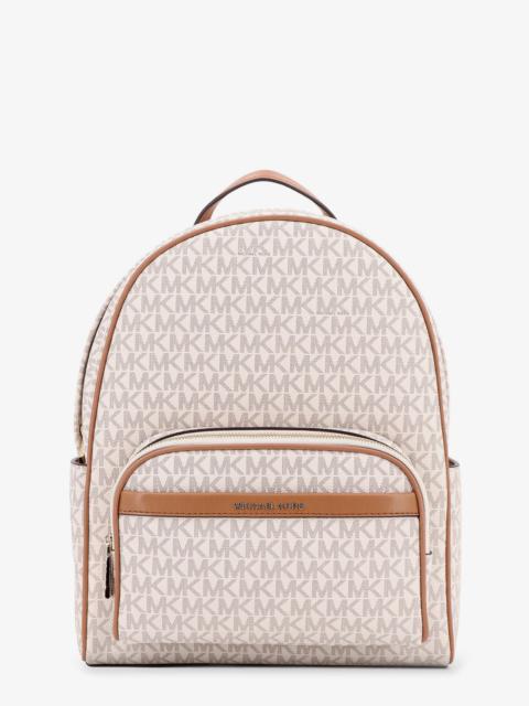 MICHAEL KORS - Michael Kors Bex Coated Canvas Backpack With Frontal Logo Patch