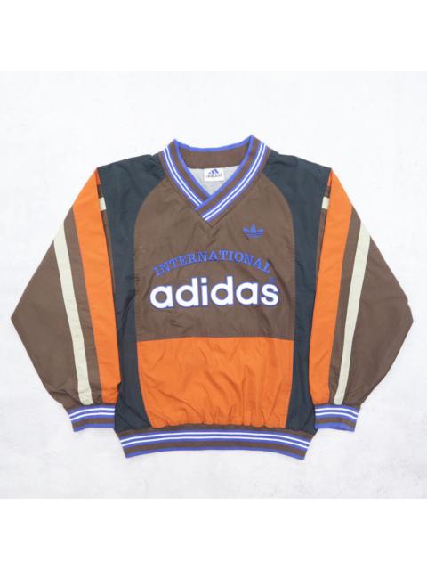 adidas Vintage 90s ADIDAS International Descente Japan Big Logo Embroidered Sweatshirt Windbreaker Pullover