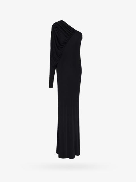 SAINT LAURENT Saint Laurent Sustainable Viscose Dress Black