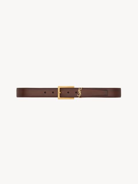 SAINT LAURENT CASSANDRE BELT IN AGED LEATHER