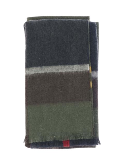 Barbour Wool Scarf With Check Pattern
