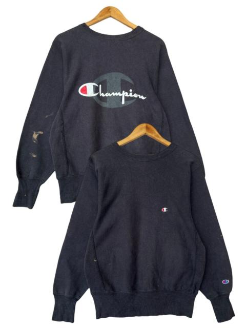Champion Vintage 90s Champion Reverse Weave Made Usa Black Sweatshirt