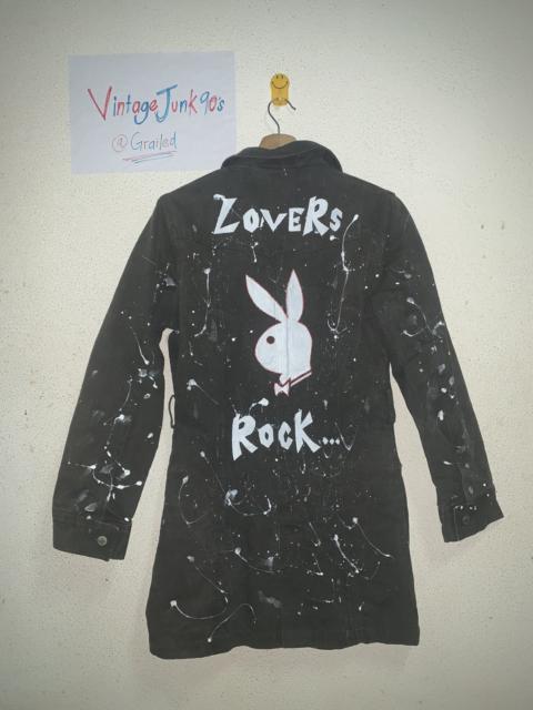Other Designers Vintage Playboy X Super Lovers Hand painting Fux faur parka