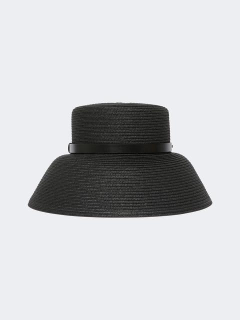 Max Mara Paper yarn lampshade hat - BLACK