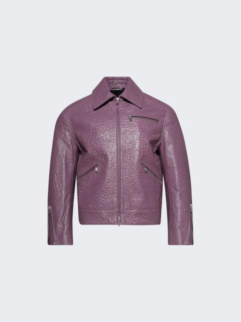 Jil Sander Leather Jacket Wisteria