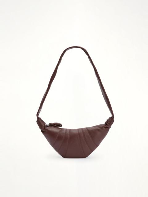 Lemaire Cowhide Small Croissant Bag in Roasted Pecan