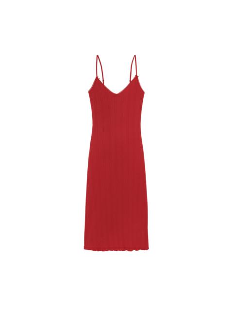Cou Cou The Midi Slip Cherry Red