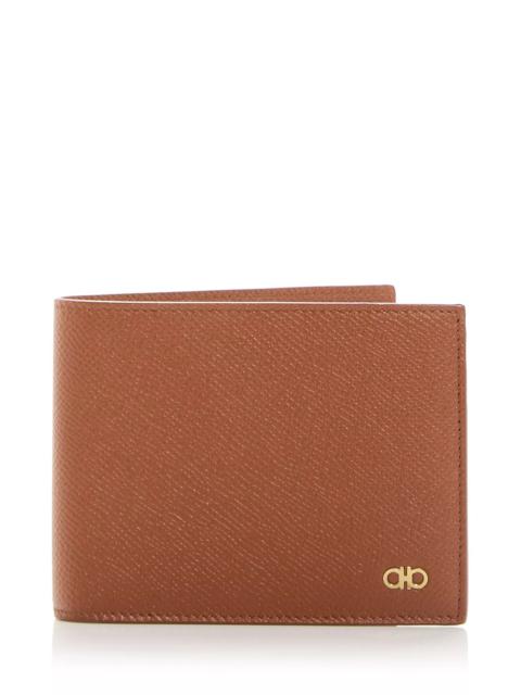 FERRAGAMO Micro Gancio Leather Bifold Wallet
