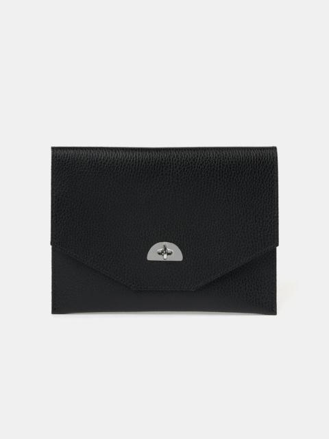 Cambridge Satchel The Twist Lock Pouch - Black Celtic Grain