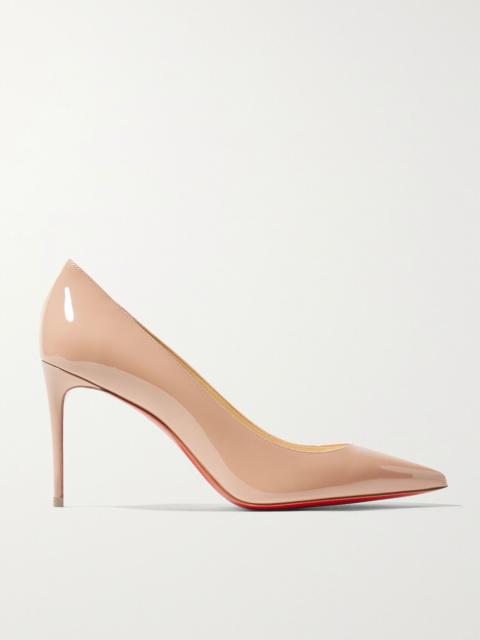 Christian Louboutin Kate 85 patent-leather pumps Beige