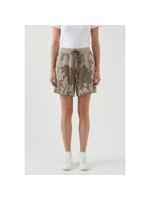 Brunello Cucinelli Brunello Cucinelli Beige Linen Silk Shorts