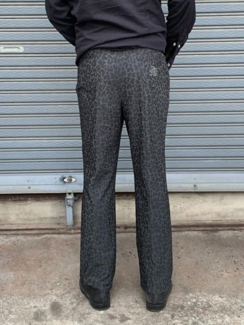 Other Designers If Six Was Nine - D'azur Leopard Jacquard Flared Pants