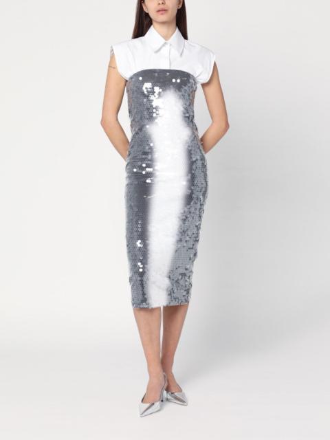 Sportmax Midi dress with gradient sequin effect