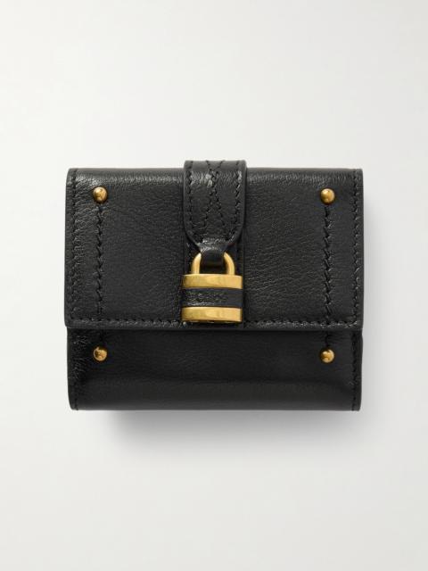 Chloé Paddington Embellished Textured-leather Cardholder