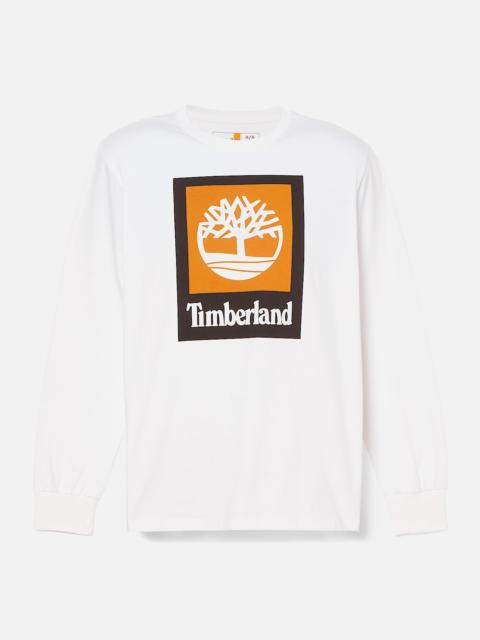 Timberland Men's Stack Logo Colored Long Sleeve Tee