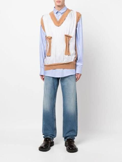 Maison Margiela NWT Fall22 Spliced Shirt Vest