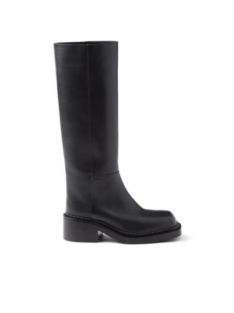 knee-high 55mm leather boots