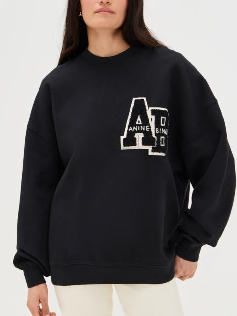 ANINE BING Miles Oversized Letterman Sweatshirt