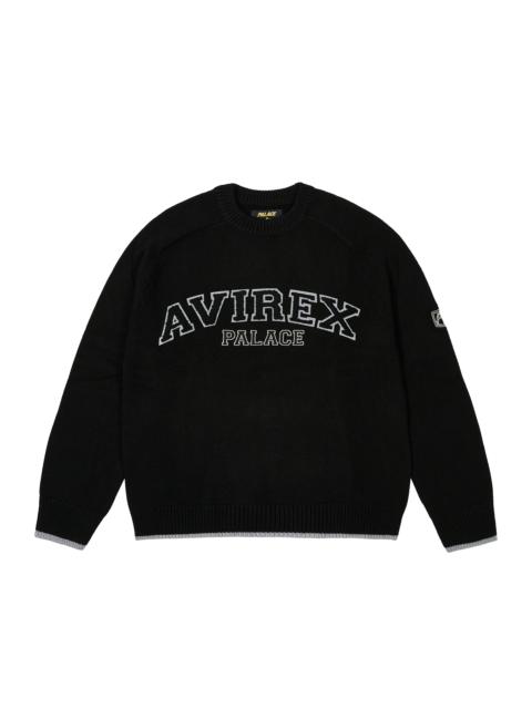 PALACE AVIREX KNIT BLACK