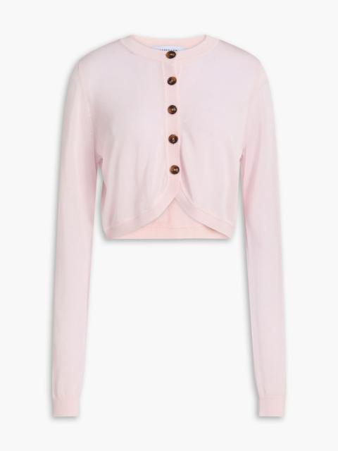 DEREK LAM 10 CROSBY Elias cropped cotton-blend cardigan