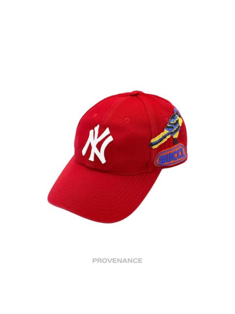 GUCCI Gucci x MLB Yankees Hat Cap - Red SEGA Logo with Bird