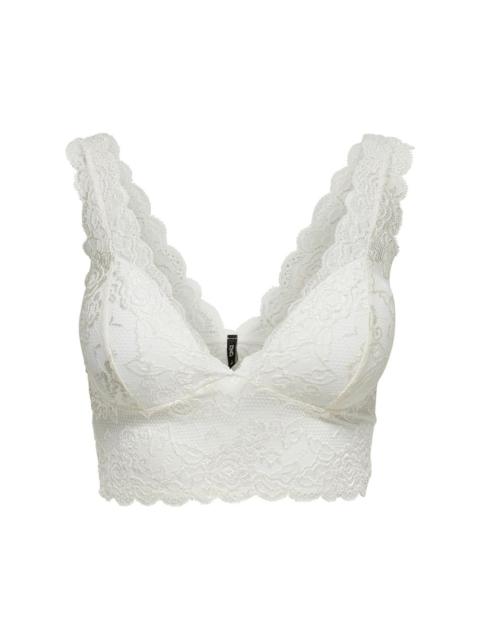 Only - Only White Polyester Underwear