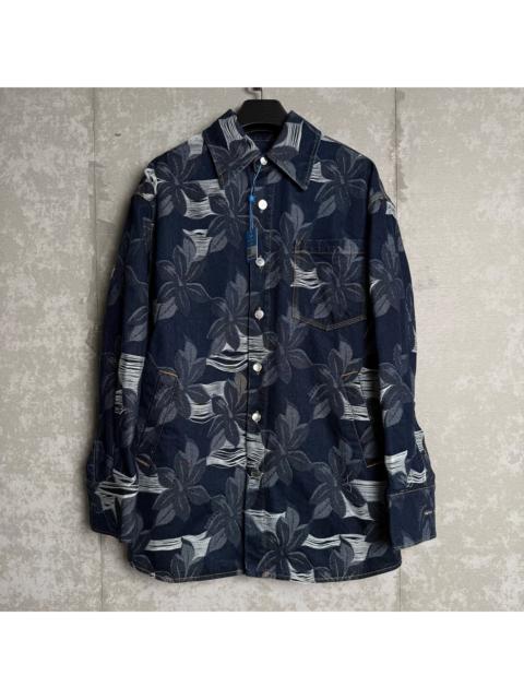 GUCCI Gucci Floral Embroidered Denim Shirt