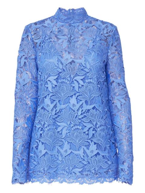CAROLINA HERRERA tulip-embroidered lace top