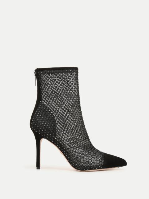 VERONICA BEARD LISA RHINESTONE MESH BOOTIE