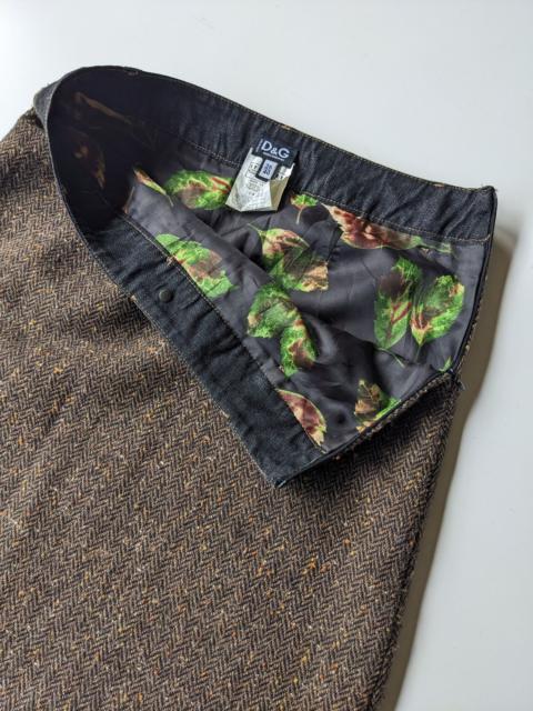 Dolce & Gabbana Dolce & Gabbana floral wool mini midi skirt