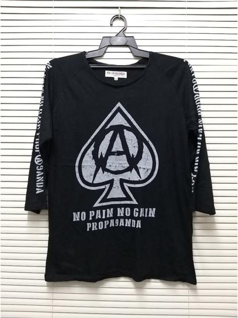 Other Designers Punk and Yo - JOSH ROX PROPA9ANDA NO PAIN NO GAIN 3/4 SLEEVE T SHIRT