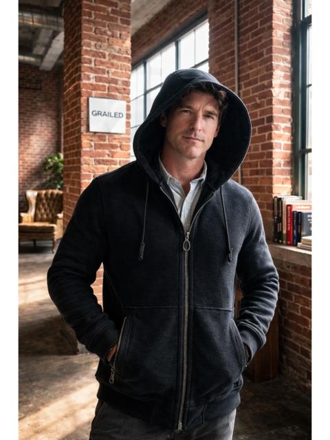 Lanvin Lanvin FW17 Ossendrijver Era Tech Wool Hooded Jacket Size 50