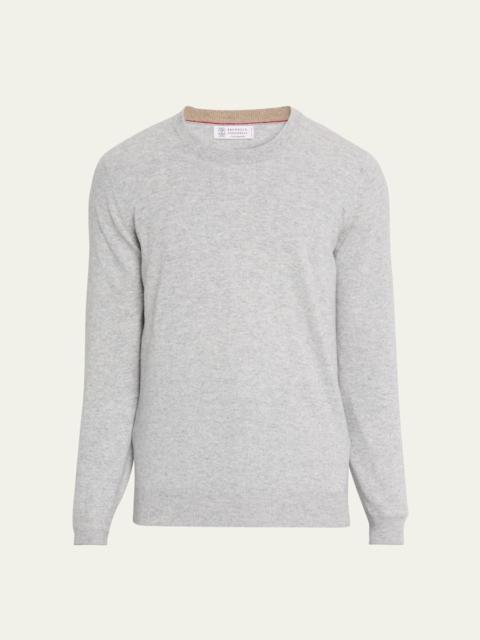 Brunello Cucinelli Men's Cashmere Crewneck Sweater