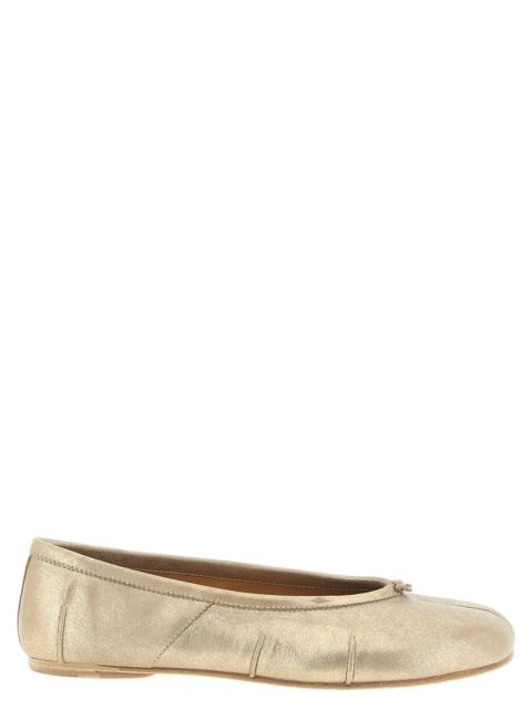 Maison Margiela Tabi New Flat Shoes Gold