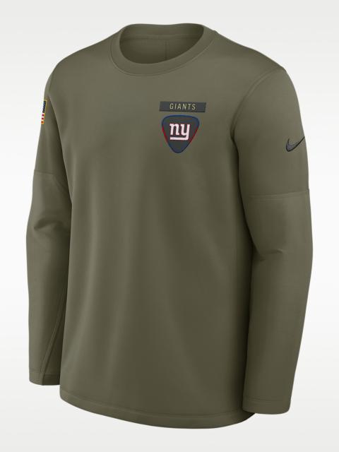 Nike New York Giants Salute to Service Sideline Triumphant Win Coach Men's Nike NFL Pullover Crew