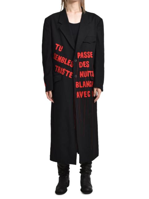 Yohji Yamamoto HO-J26-120-1A24 / BLK RED