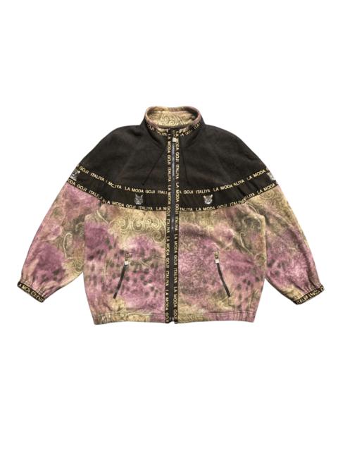 Other Designers Japanese Brand - Vintage La Moda Goji Full print Fleece Zipper Jacket