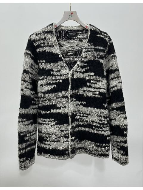 NUMBER (N)INE Number (n)ine "Give Peace A Chance" 04AW Wool Knit Black Cardigan