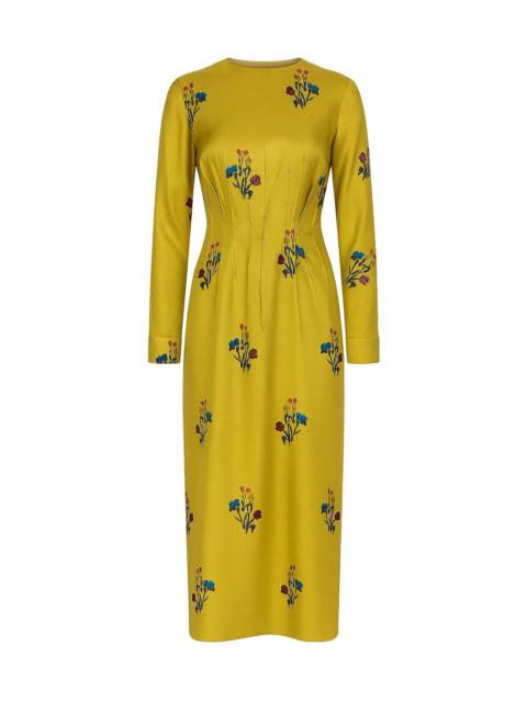Marni TULIP SILK TWILL PRINTED DRESS