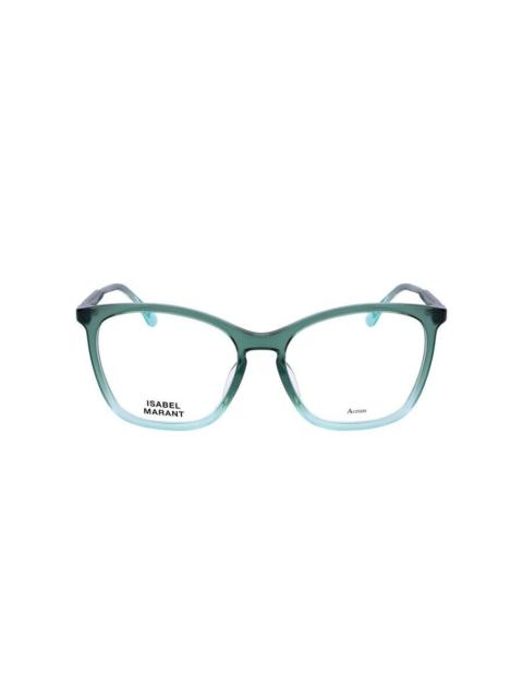 Isabel Marant Isabel Marant Ladies Green Rectangular Eyeglass Frames IM 0091/G-1ED-1