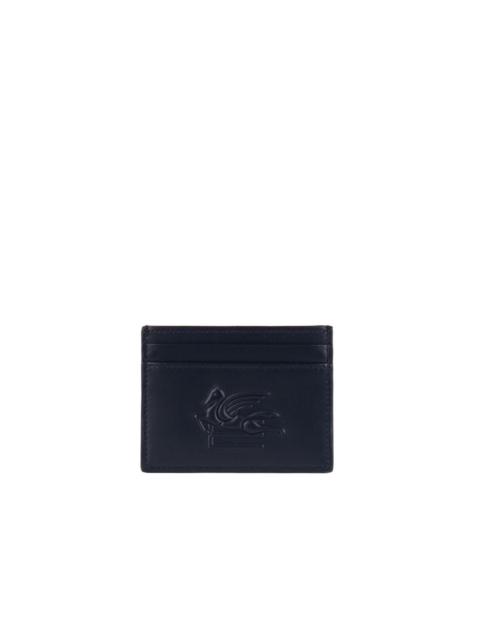 Etro ETRO BLUE EMBOSSED LOGO CARD HOLDER