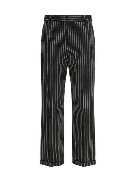 TOM FORD Tom Ford Striped Wool And Cotton Pant