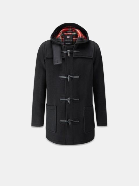 GLOVERALL Men's Mid-Length Morris Duffle Coat Black Stewart