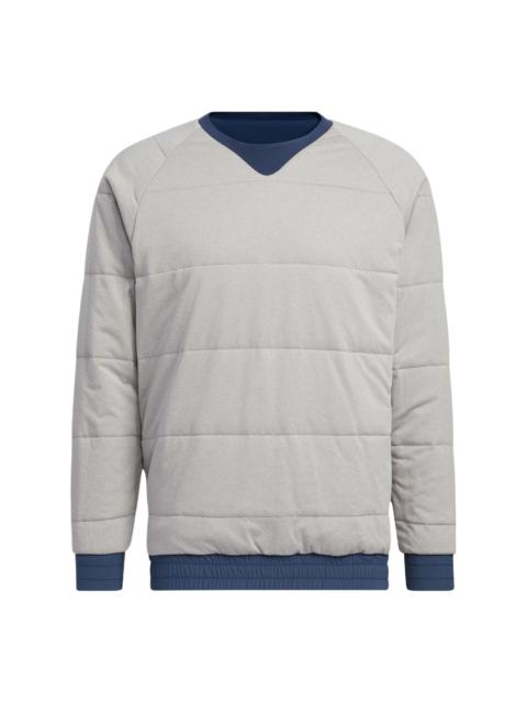 adidas adidas Splicing Round Neck Pullover Brand  Sports Jacket Men's Navy Blue HG3259