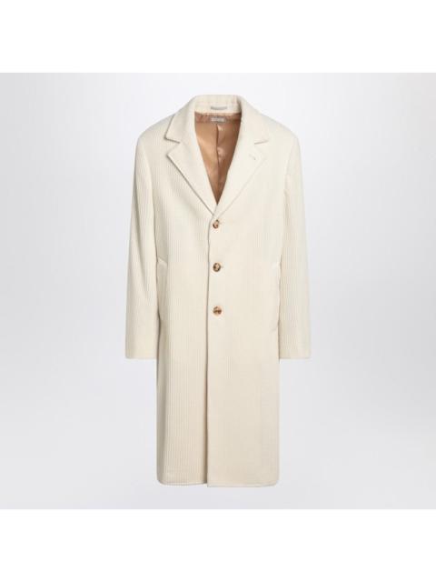 Brunello Cucinelli Brunello Cucinelli Ivory Corduroy Coat Men