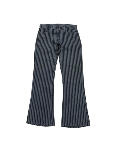 Other Designers Japanese Brand - EDGE RUPERT Striped Denim Flare Jeans