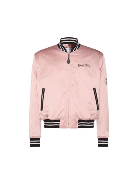 Alexander McQueen Pink And Black Cotton Casual Jacket