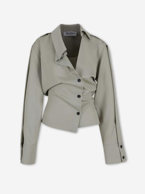THE ATTICO ASYMMETRICAL CASUAL BLOUSE