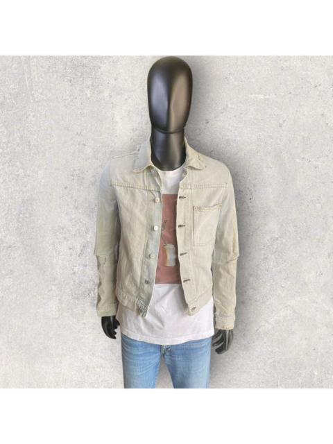 Helmut Lang Vintage Broken Denim Slim Jacket Mid Wash